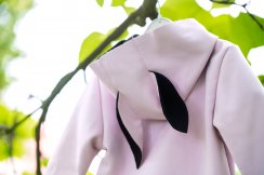 Dívčí softshellový kabátek růžový